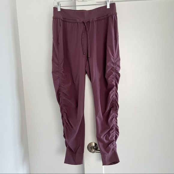 Athleta Volcano Violet Attitude Ruched Jogger Pant - Picture 2 of 6